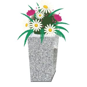 Granite Tapered Vases Assorted