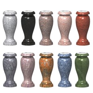 Granite Turrned Vases Assorted
